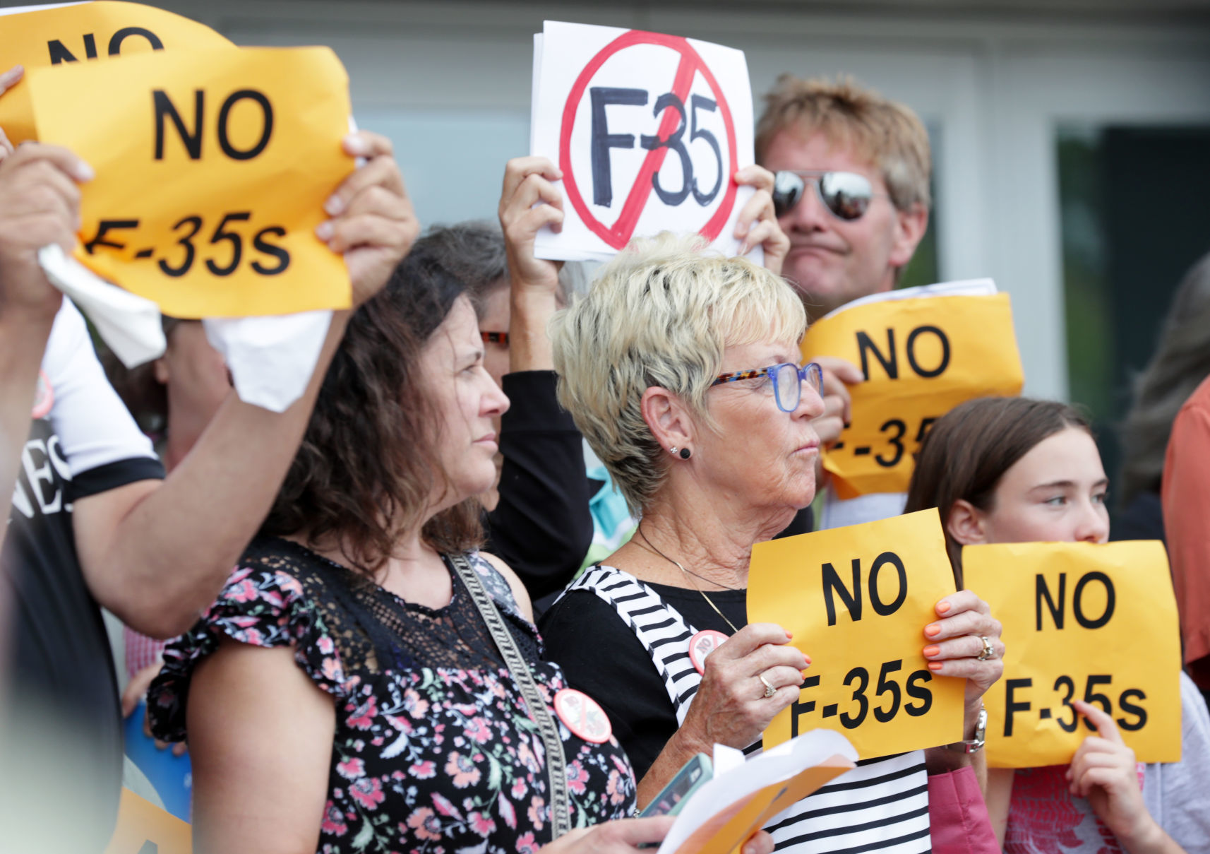 F-35 protesters